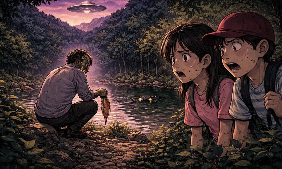 近所の山のUFO