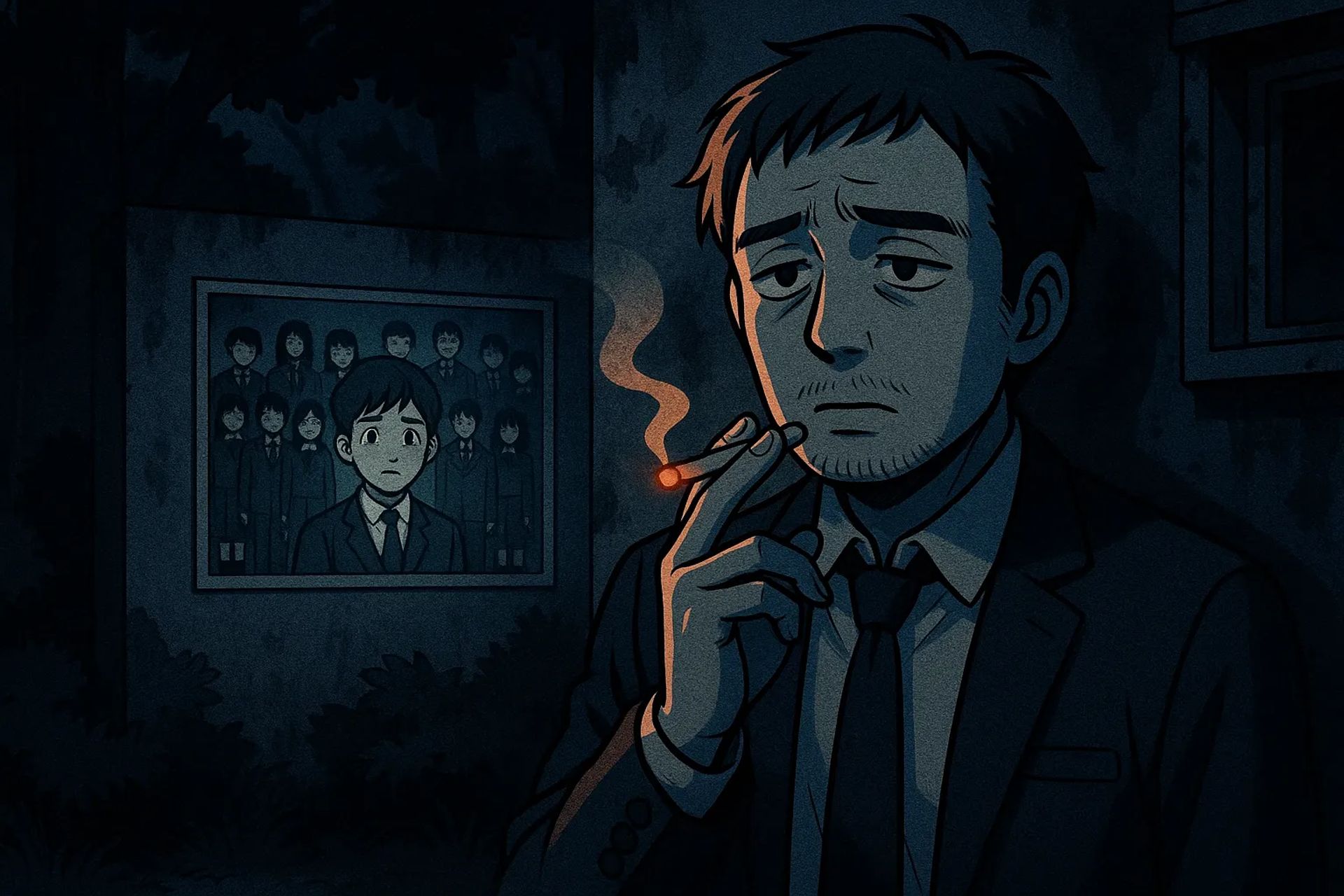 Japanese Ghost Story illustration "title: The Vanished Advisor"