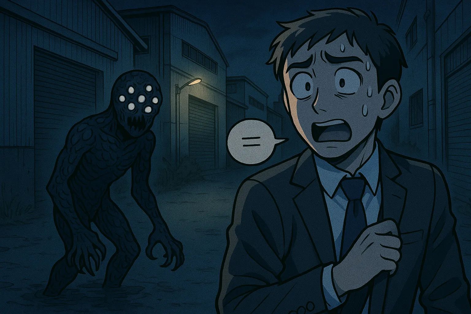 Japanese Ghost Story illustration "title: The Thing from That Website"