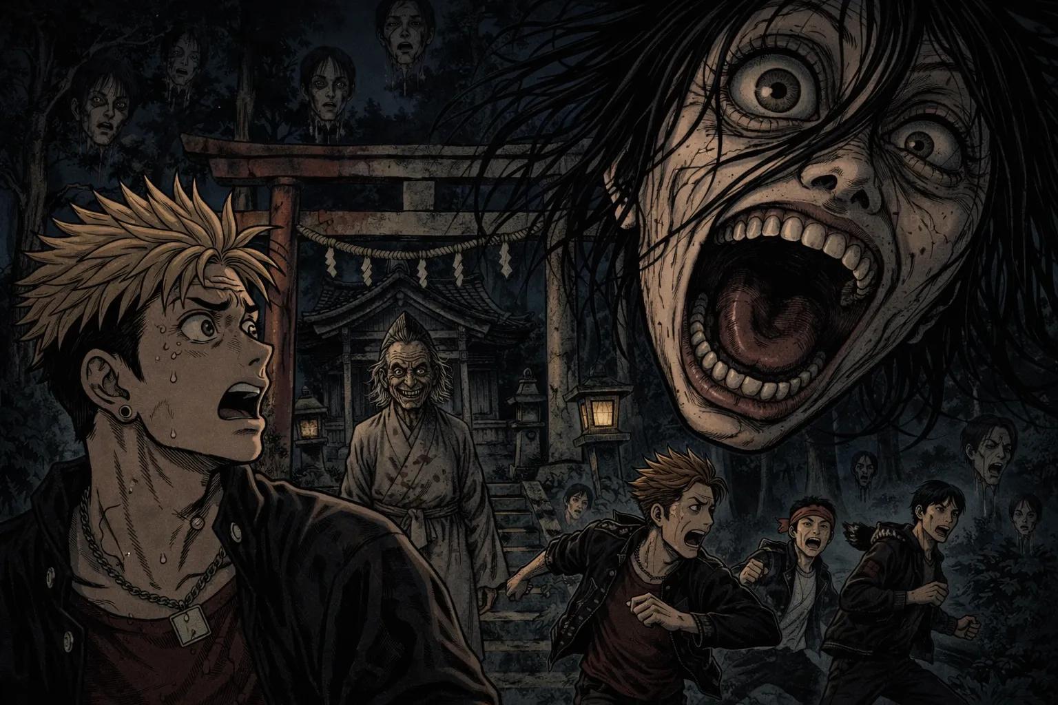 Japanese Ghost Story illustration "title: もう助からない"