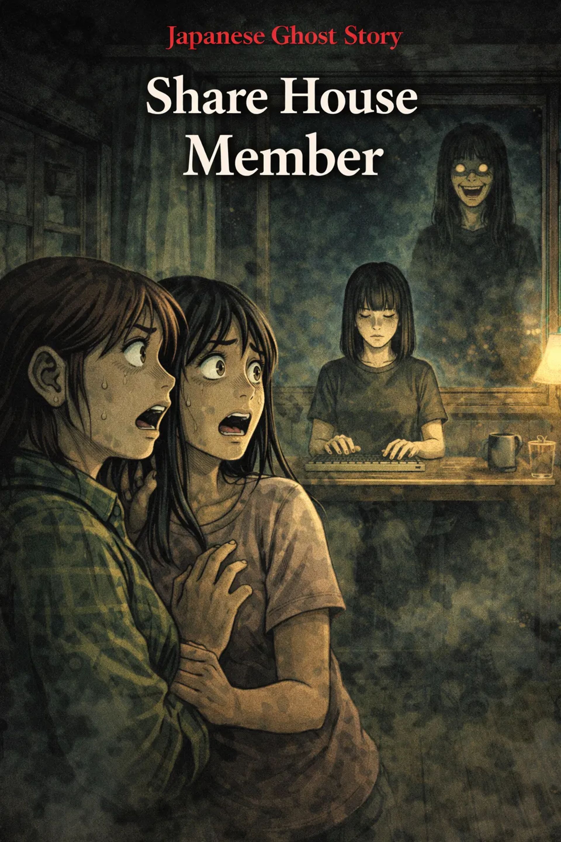 Japanese Ghost Story illustration "title: Share House Member"