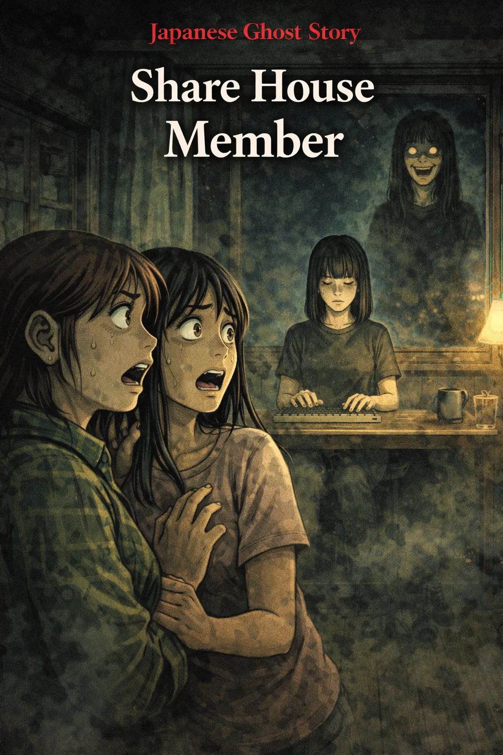 Japanese Ghost Story illustration "title: Share House Member"
