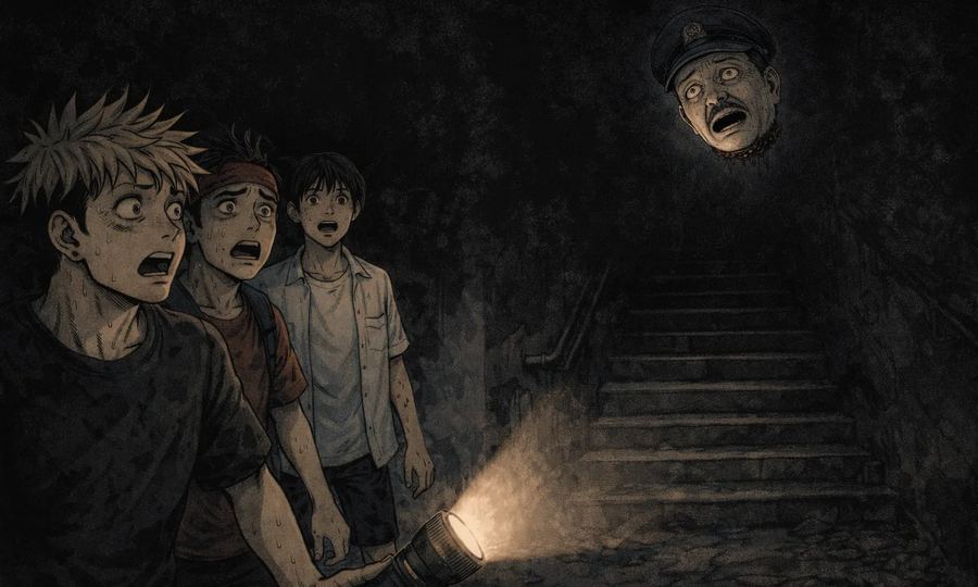 廃墟の警備員