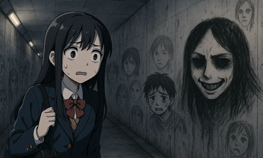 地下道の顔