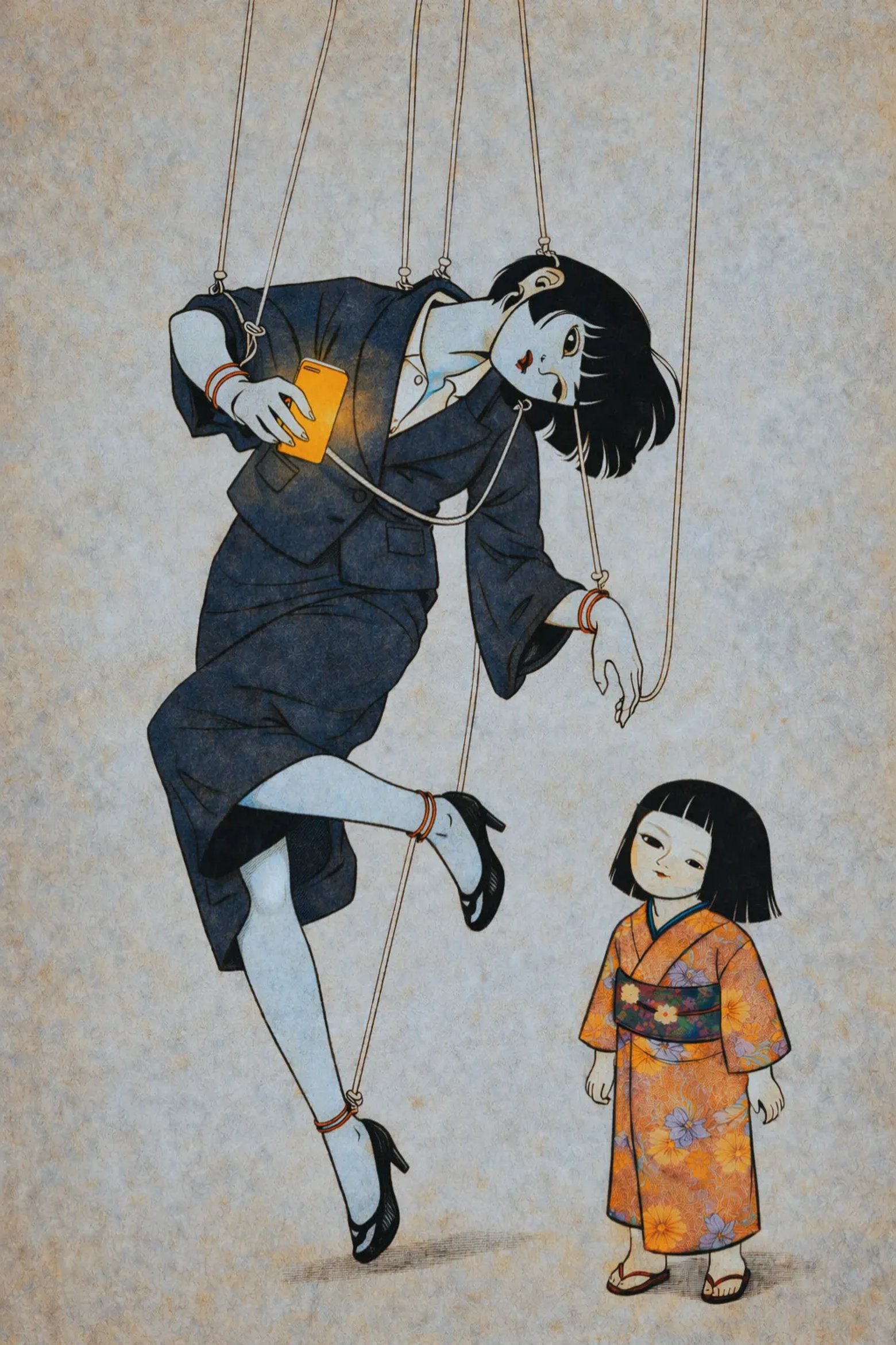 人形が招く部屋 浮世絵サムネイル