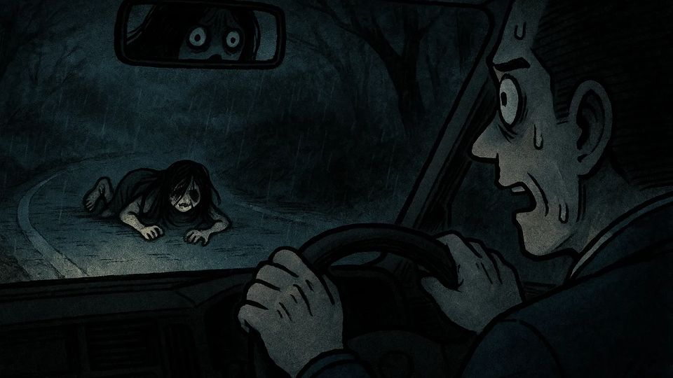 The Woman Heading to the Waterfall