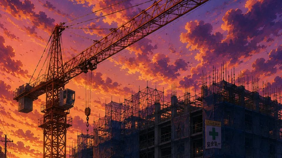 The Crane at the Construction Site