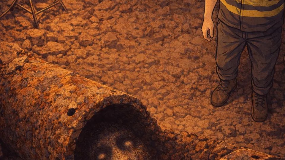 The Face in the Pipe