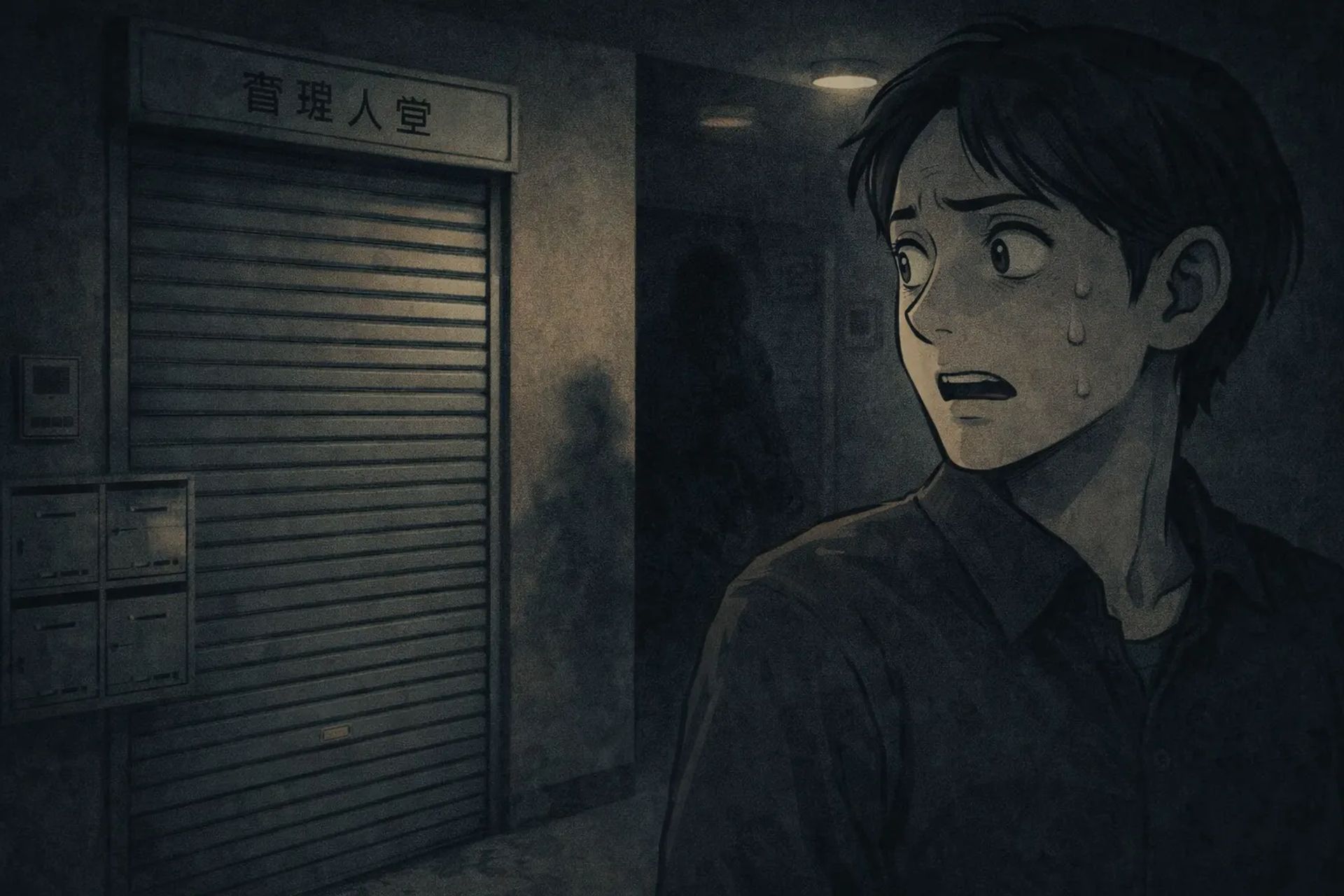 Japanese Ghost Story illustration "title: Caretaker’s memo"