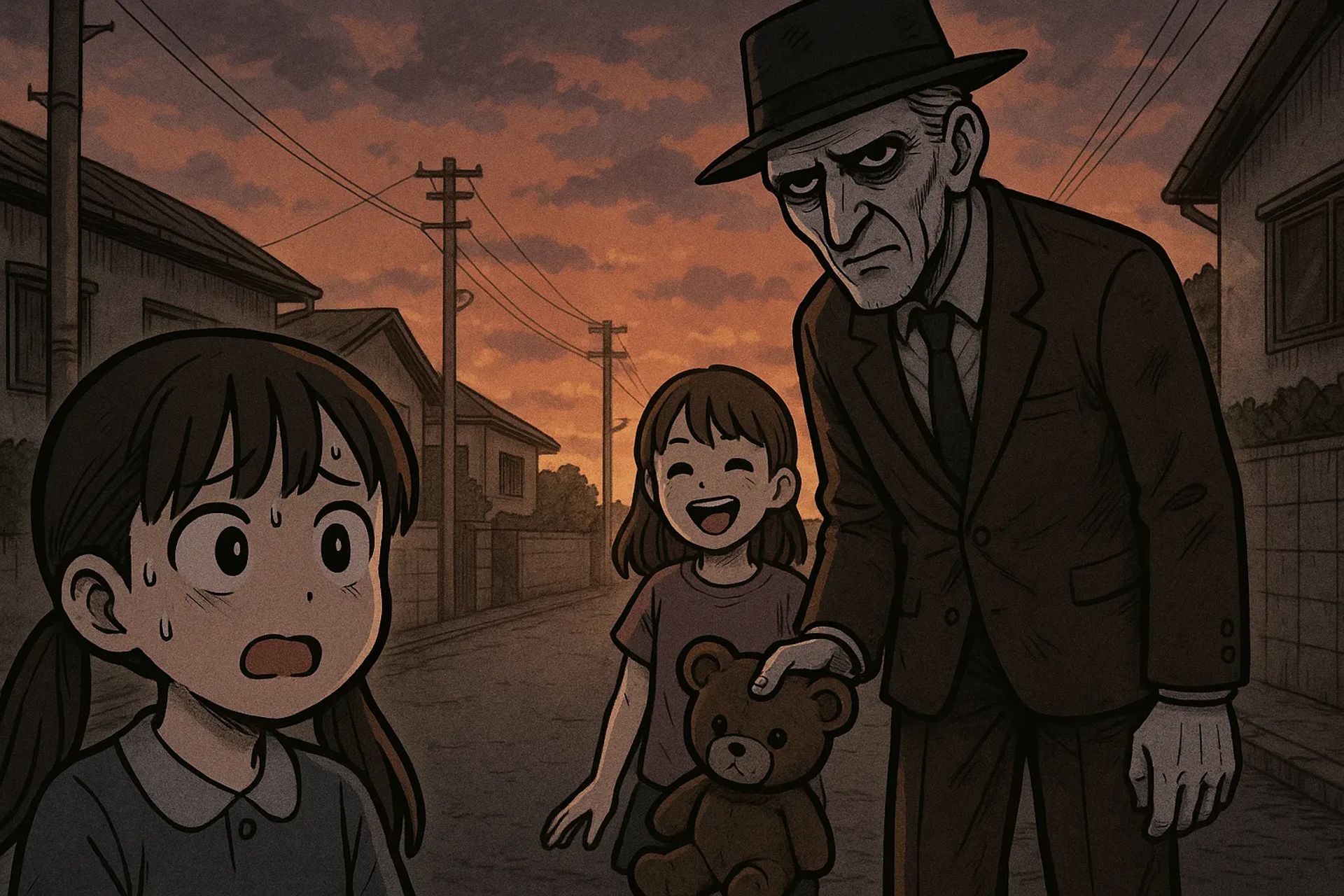Japanese Ghost Story illustration "title: Doctor Omelón"