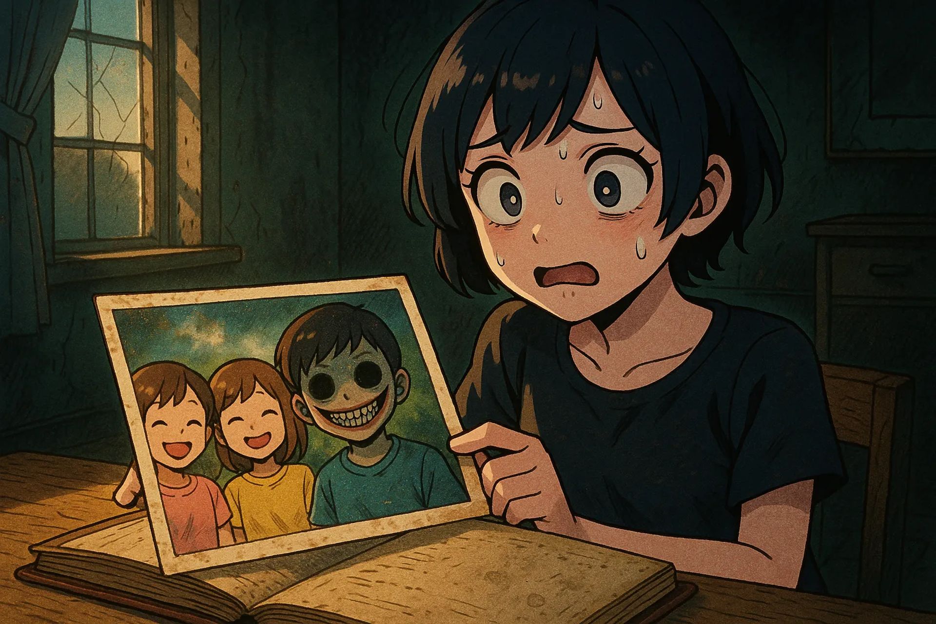 Japanese Ghost Story illustration "title: From the Album"