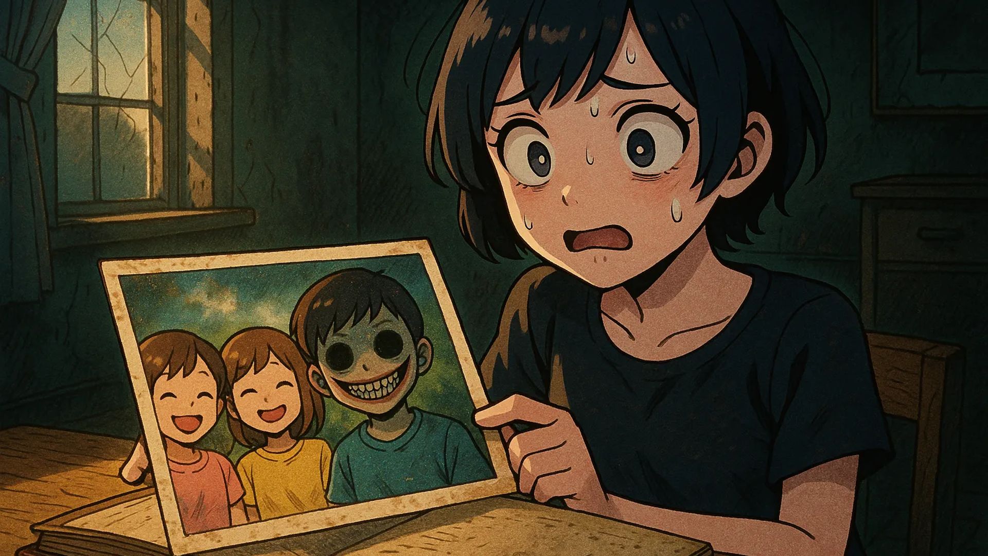 Japanese Ghost Story illustration "title: From the Album"