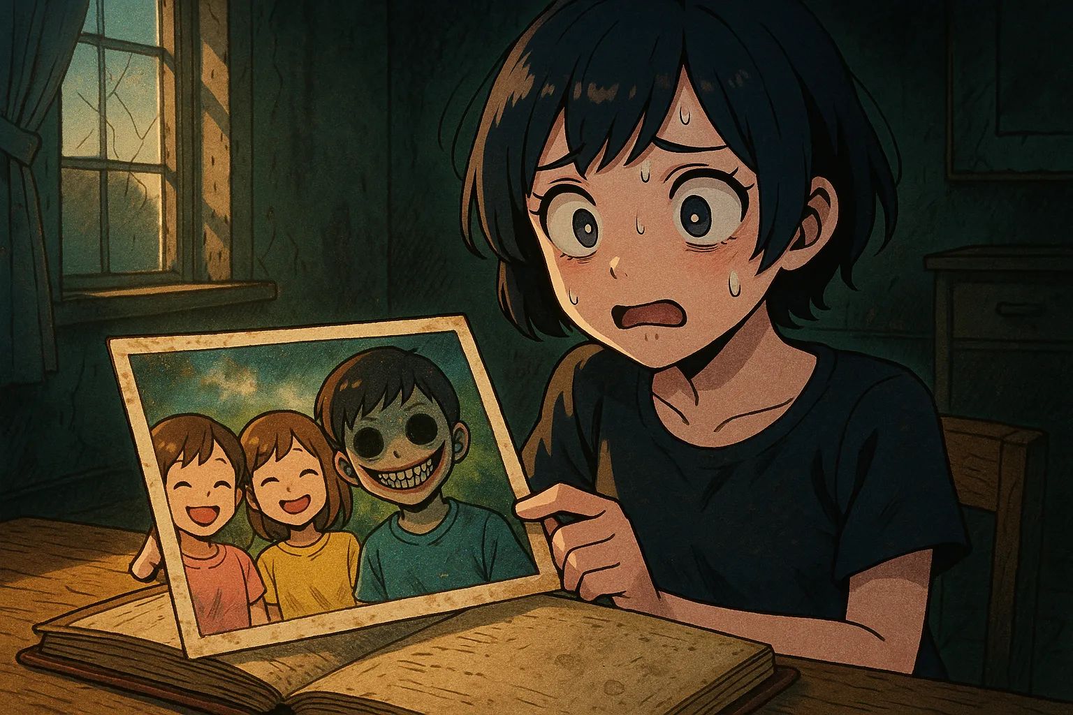 Japanese Ghost Story illustration "title: From the Album"