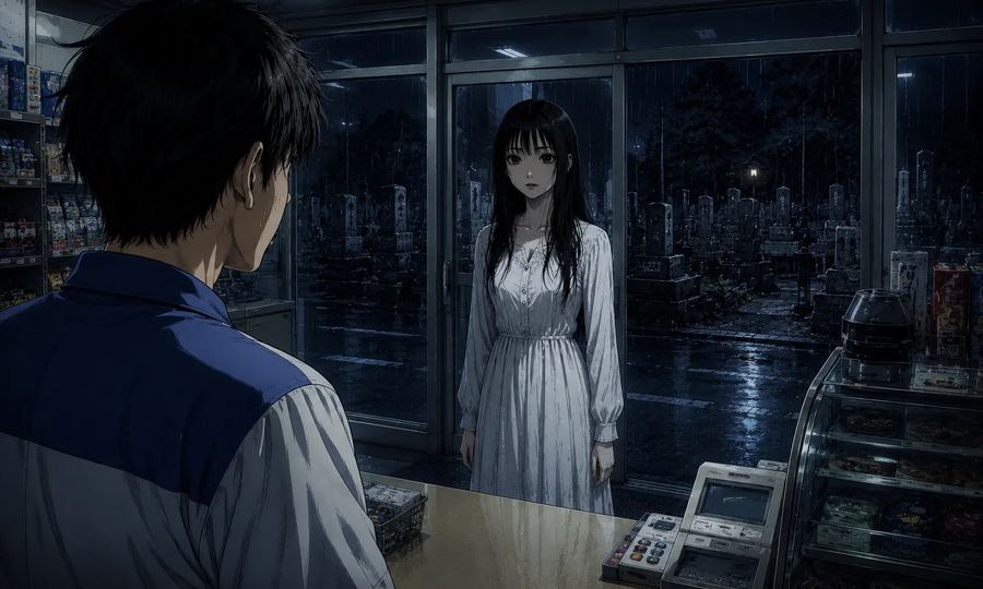 墓参りの女
