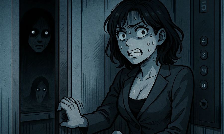 エレベーターの隙間