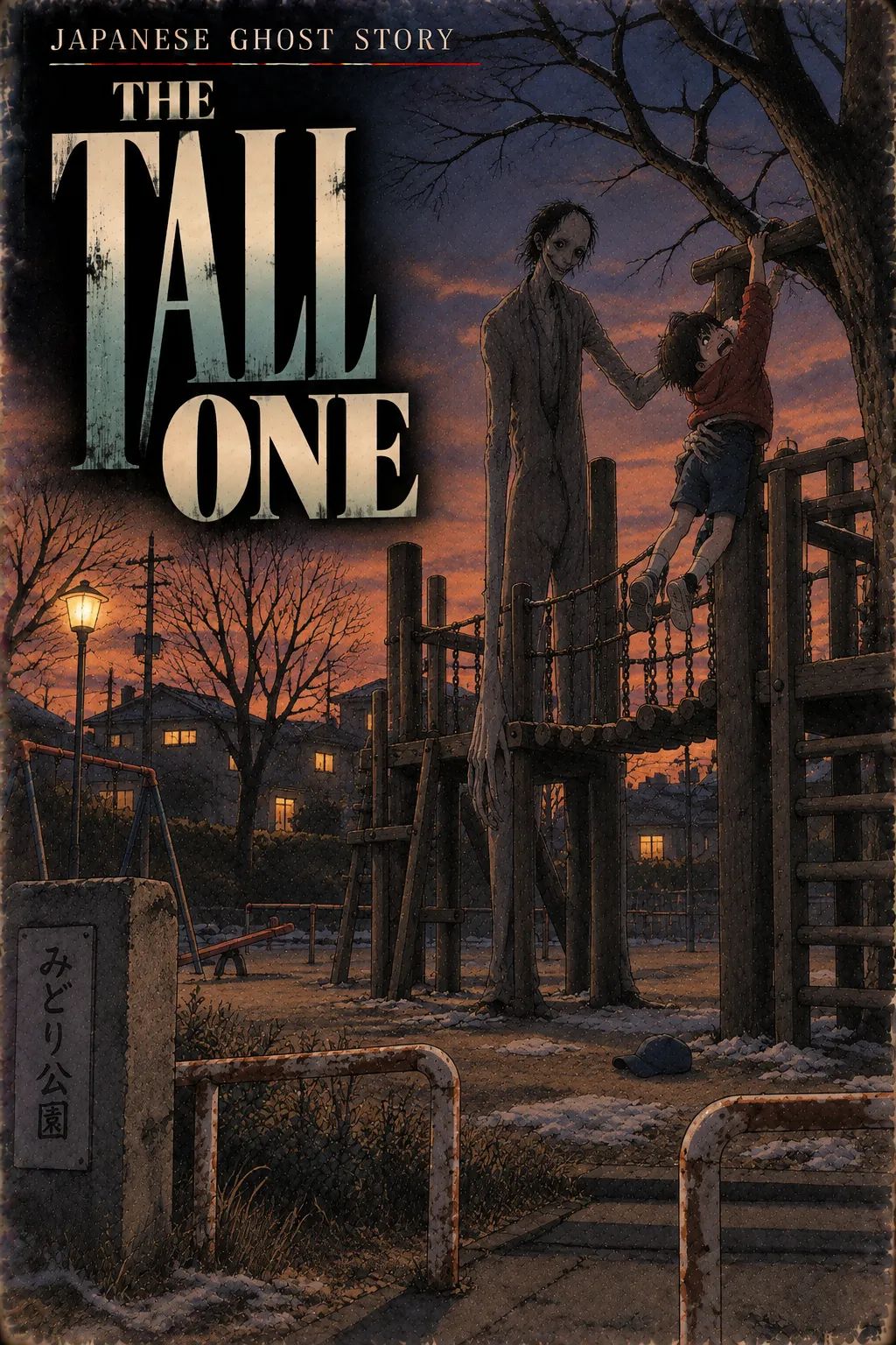 Japanese Ghost Story illustration "title: The Tall One"
