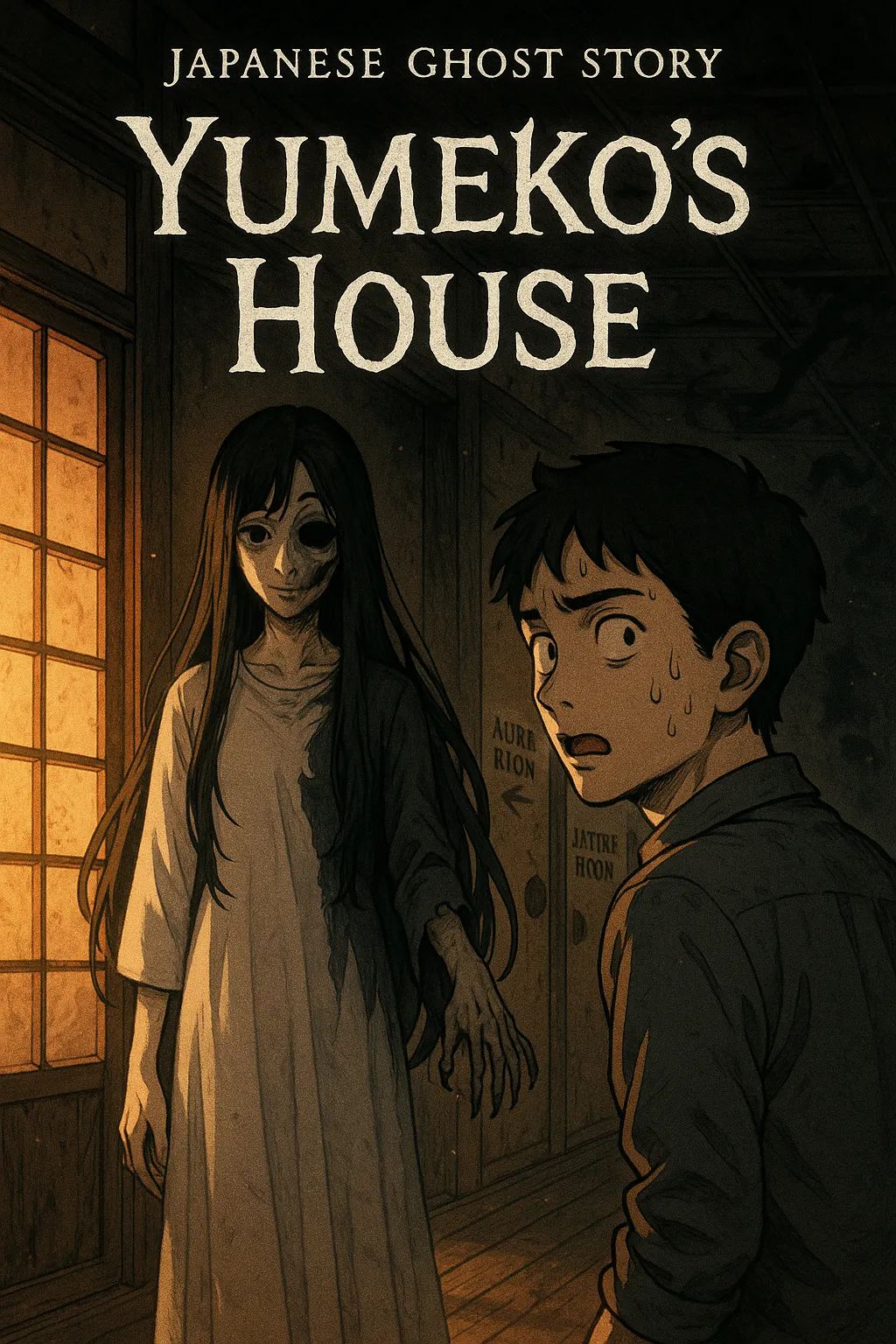 Japanese Ghost Story illustration "title: Yumeko's House"
