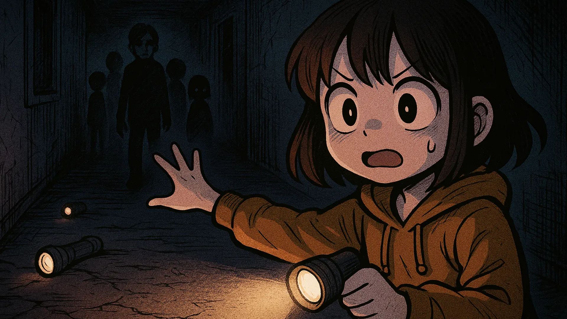 Japanese Ghost Story illustration "title: Toward the Light"