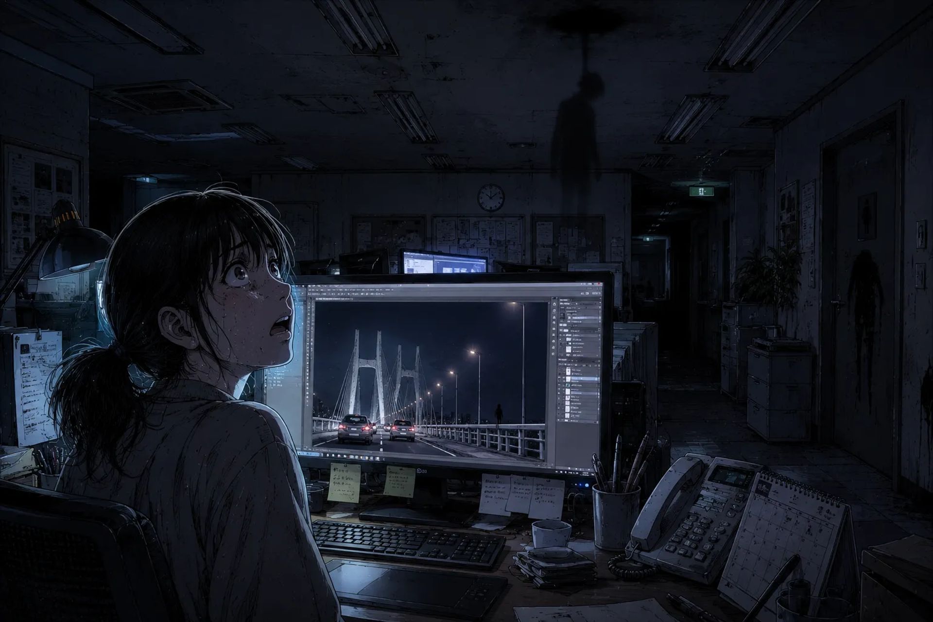 Japanese Ghost Story illustration "title: Stock Photo"