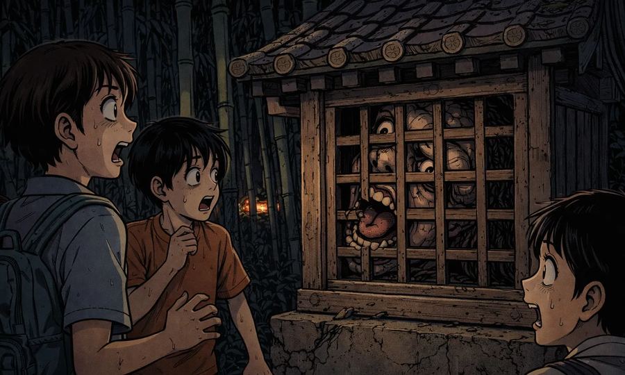 夏祭りの神社