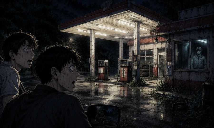 ガソスタの幽霊
