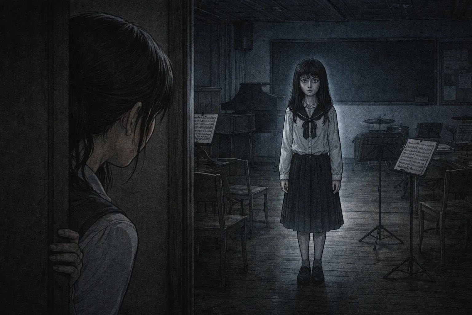 Japanese Ghost Story illustration "title: 写真の子"