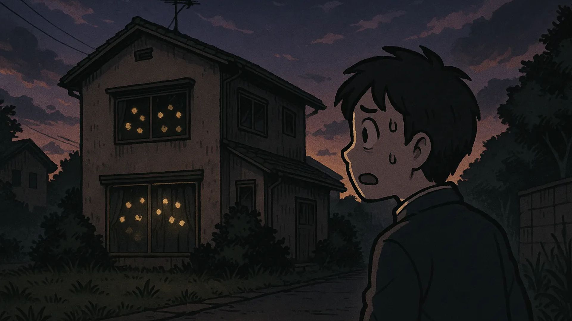 Japanese Ghost Story illustration "title: Have You Seen That House?"