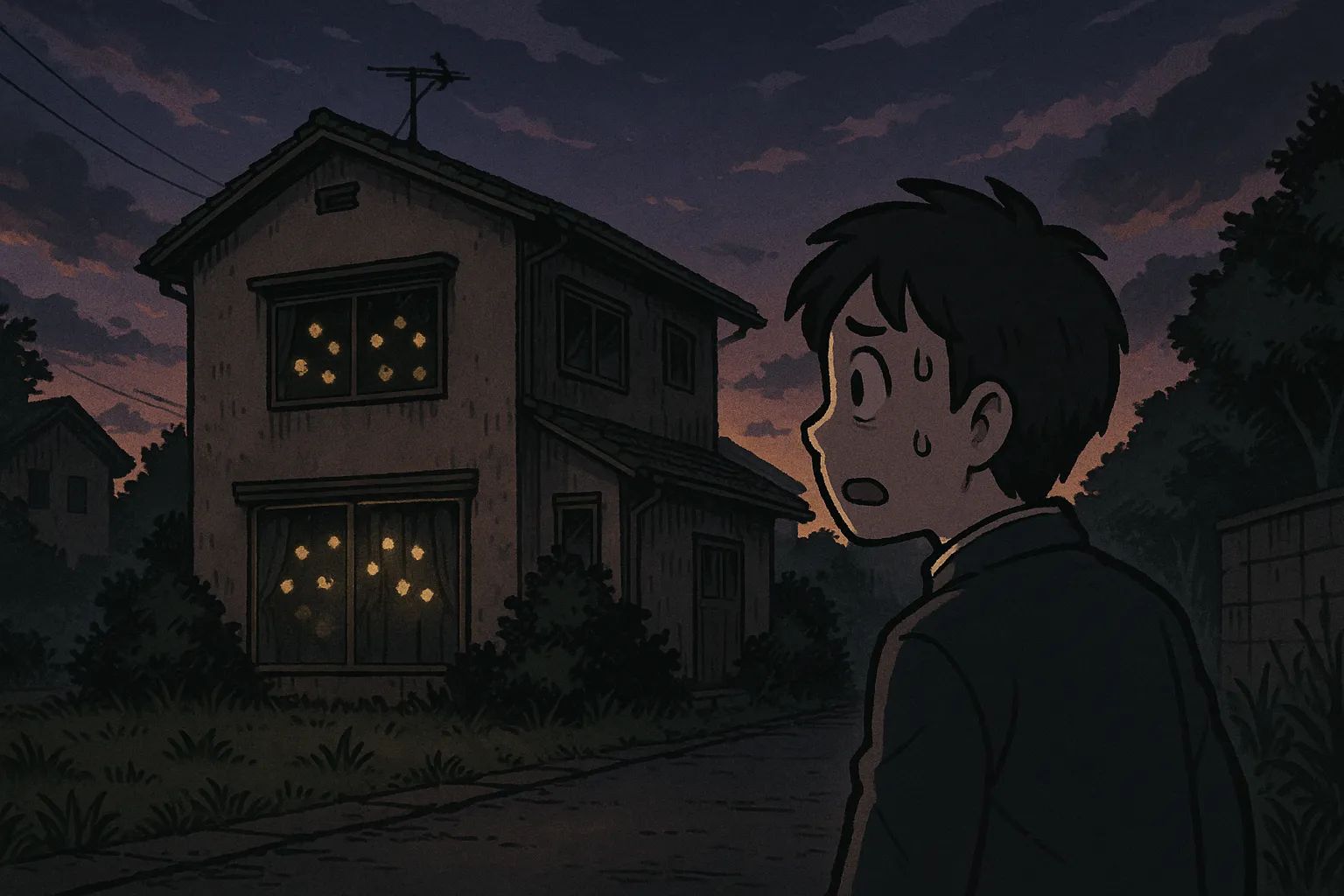 Japanese Ghost Story illustration "title: Have You Seen That House?"