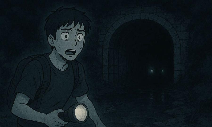 山奥の廃トンネル