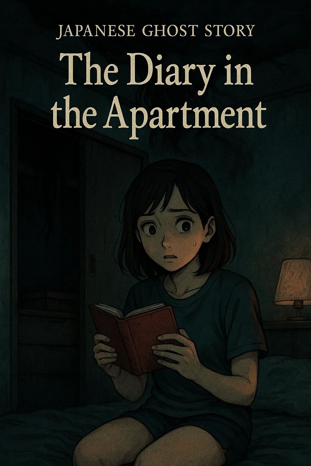 Japanese Ghost Story illustration "title: The Diary in the Apartment"