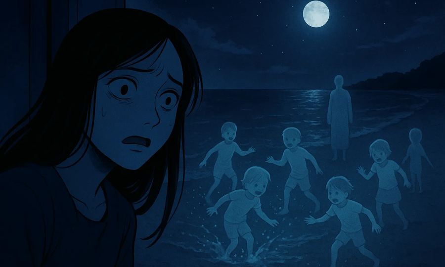 浜辺のこどもたち