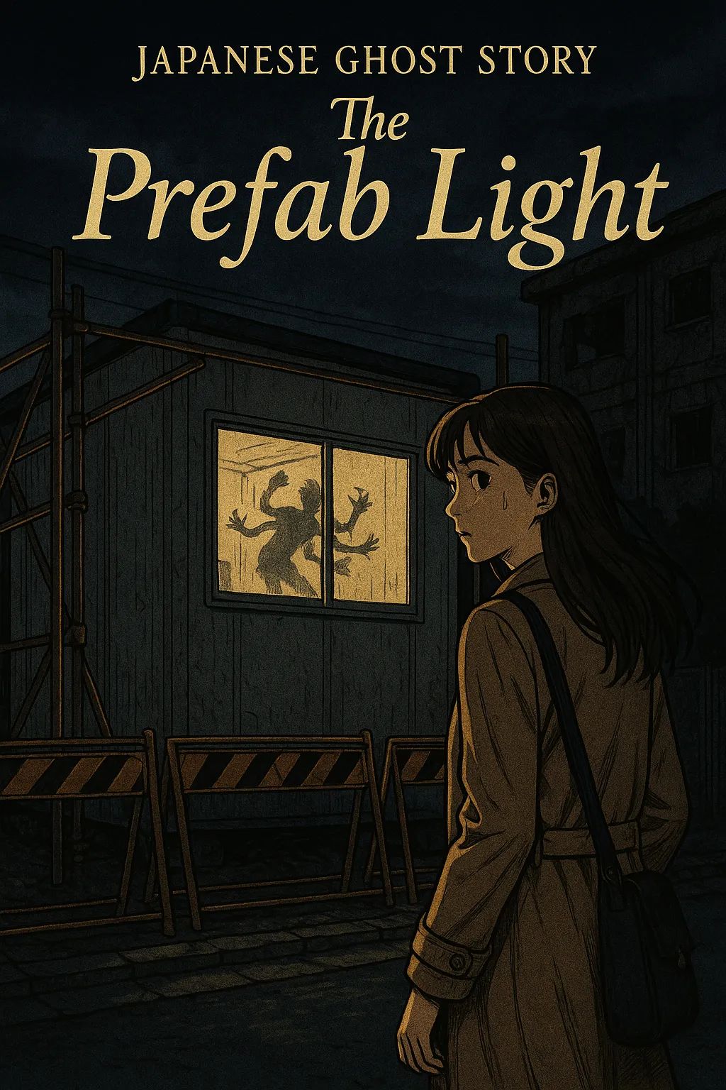Japanese Ghost Story illustration "title: The Prefab Light"