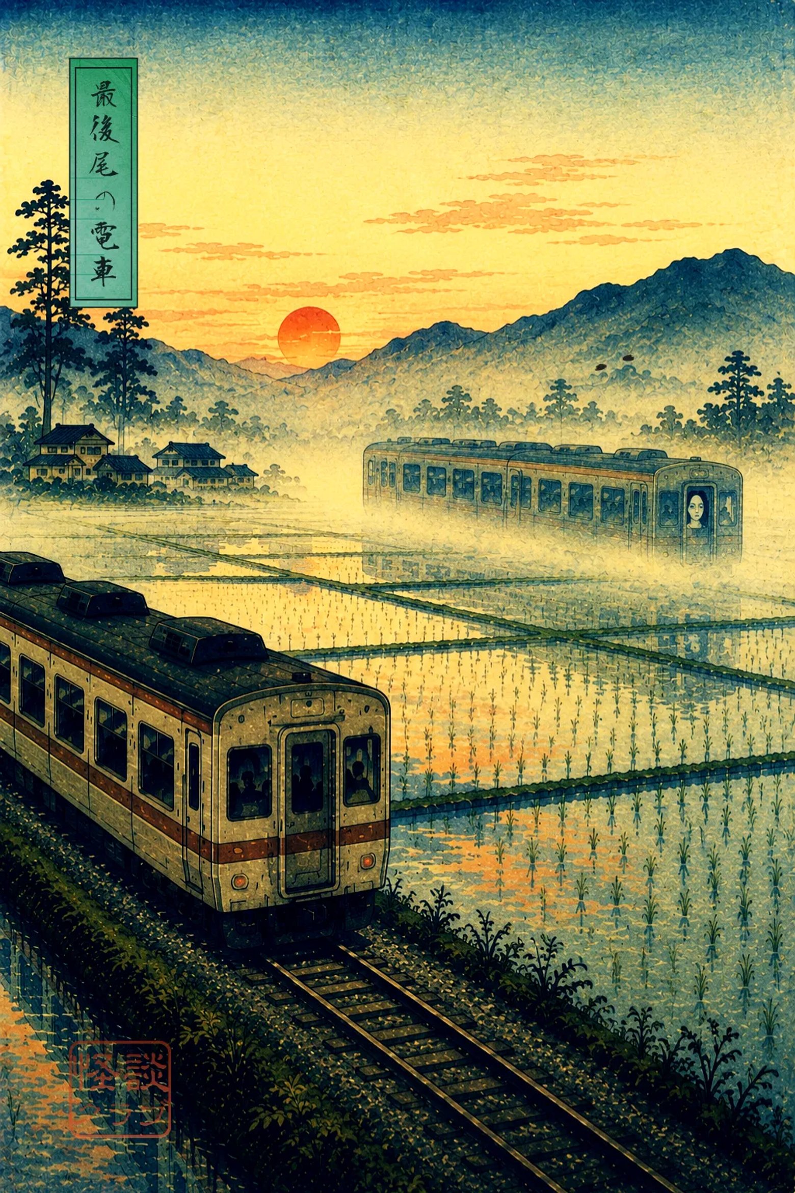 The Strange Passenger in the Last Car 浮世絵サムネイル