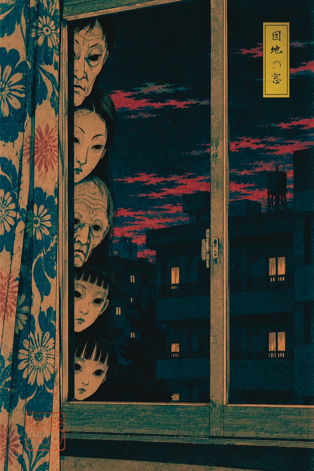 The Apartment Building Window 浮世絵サムネイル