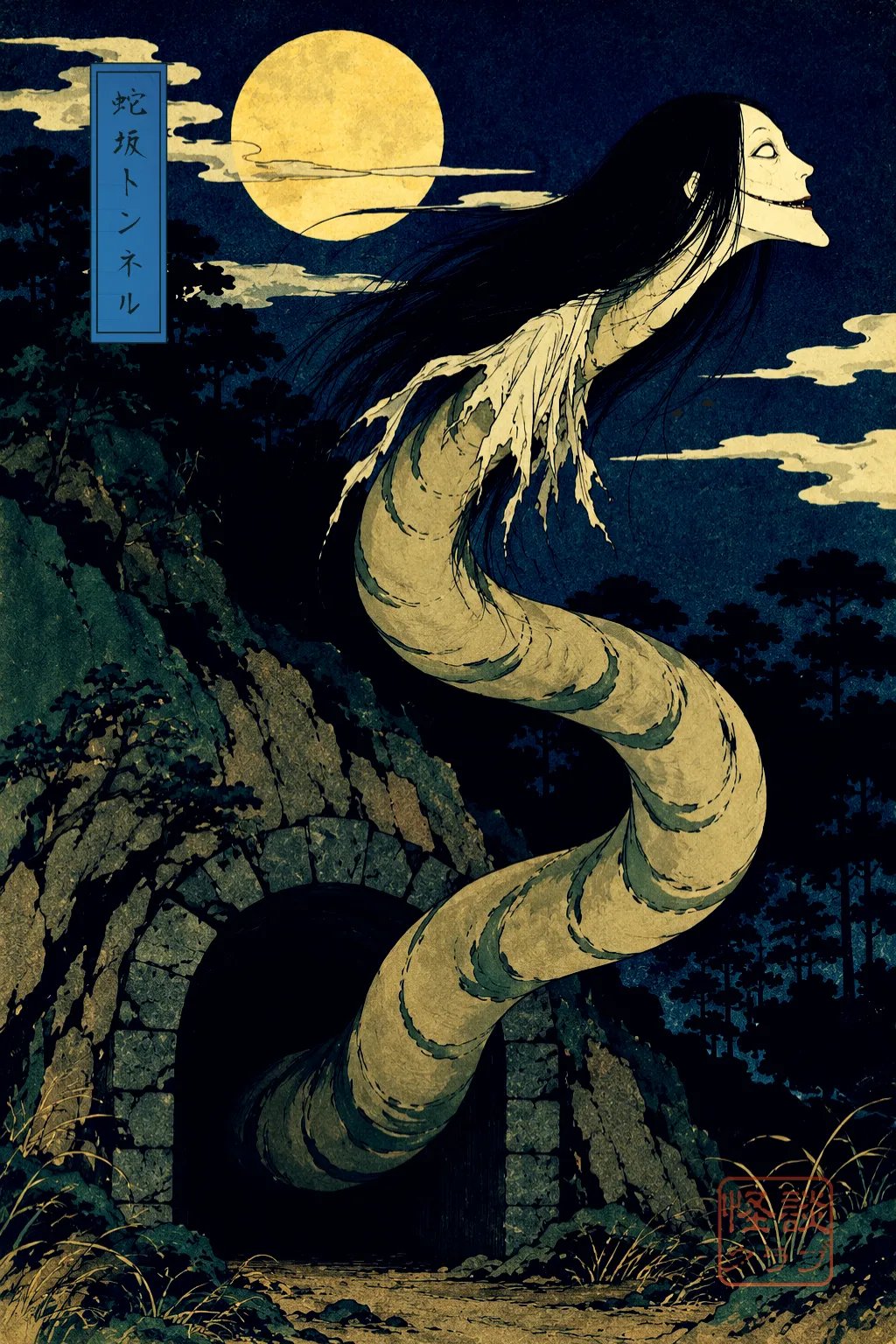 Snake Hill Tunnel 浮世絵サムネイル