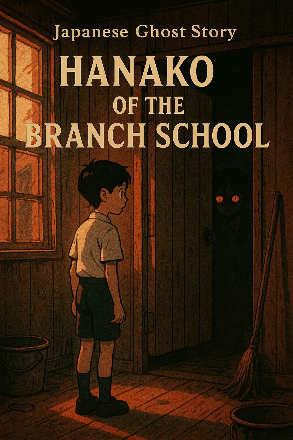 Japanese Ghost Story illustration "title: Hanako of the Branch School"