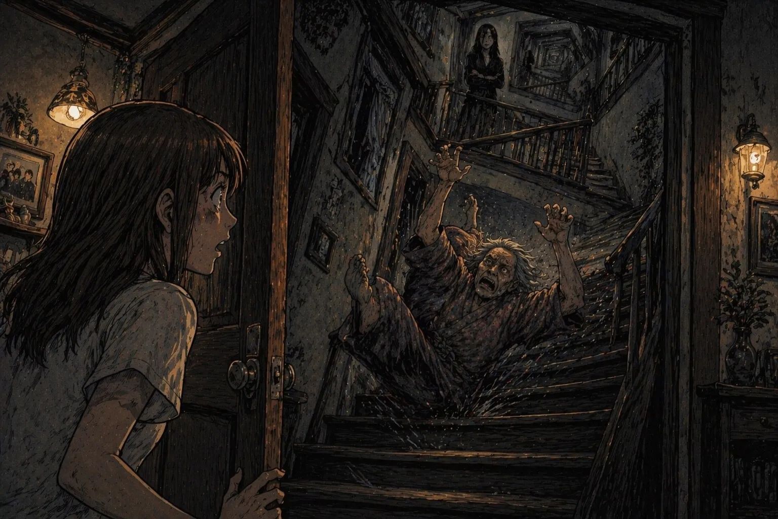 Japanese Ghost Story illustration "title: The Rules of the Share House"