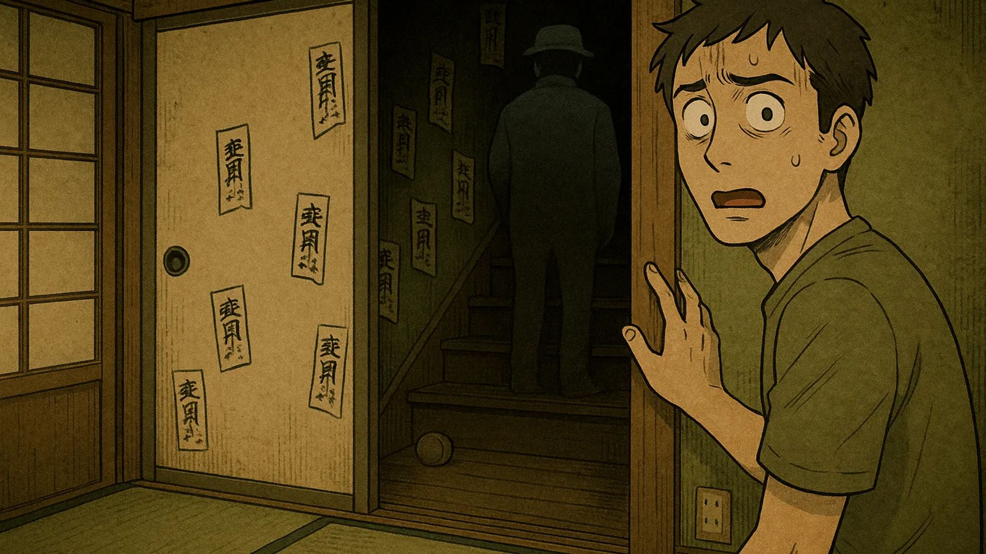 Japanese Ghost Story illustration "title: The Bargain Property"