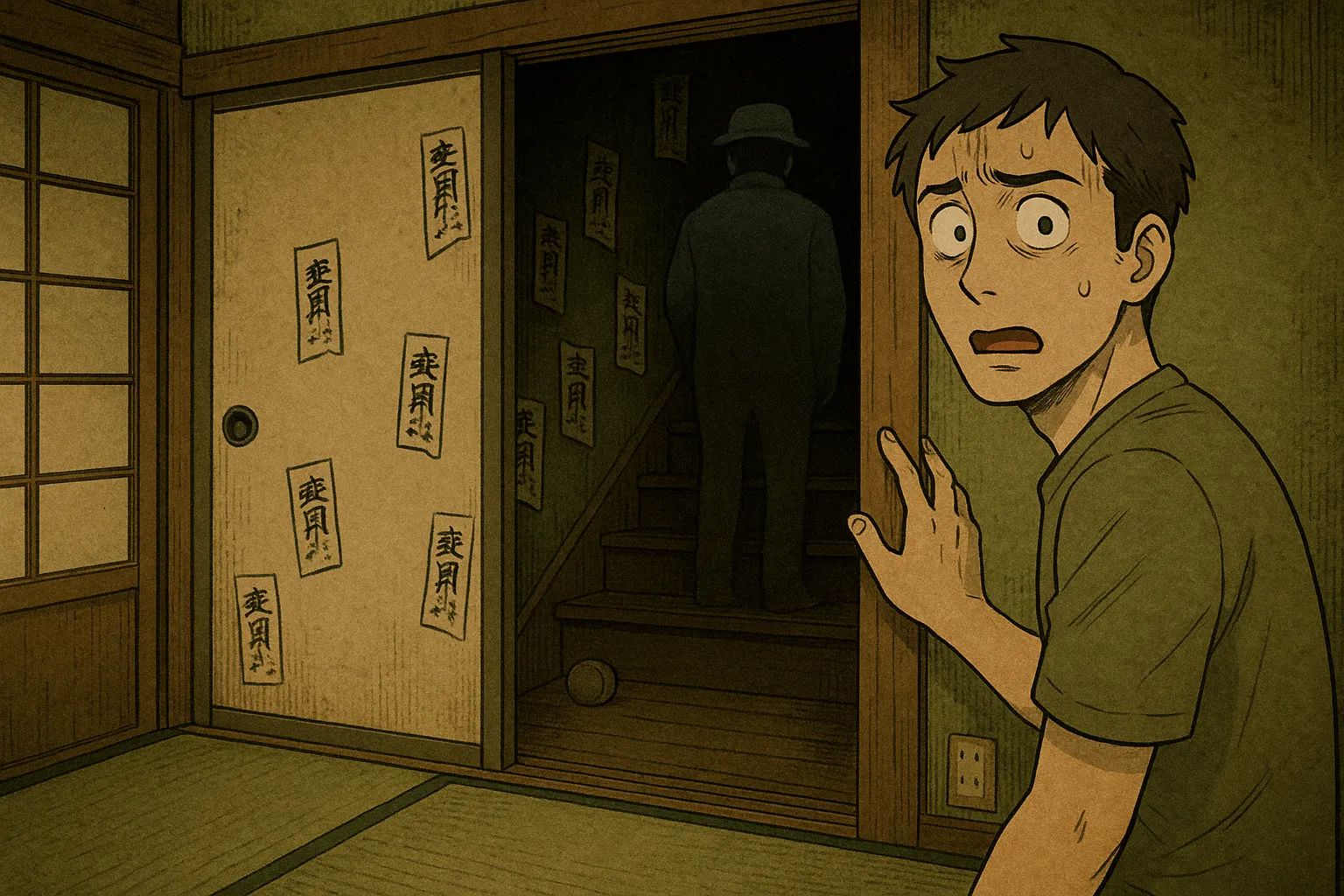 Japanese Ghost Story illustration "title: The Bargain Property"