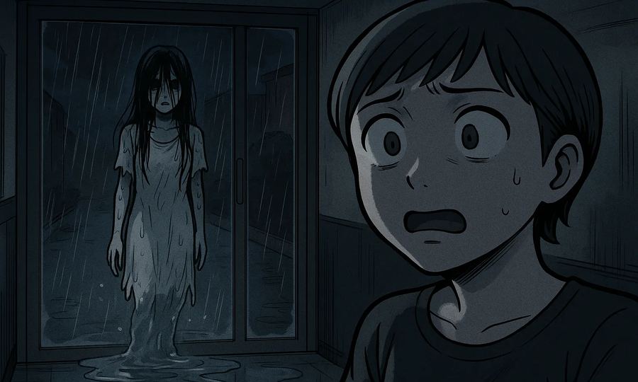 雨の日の女