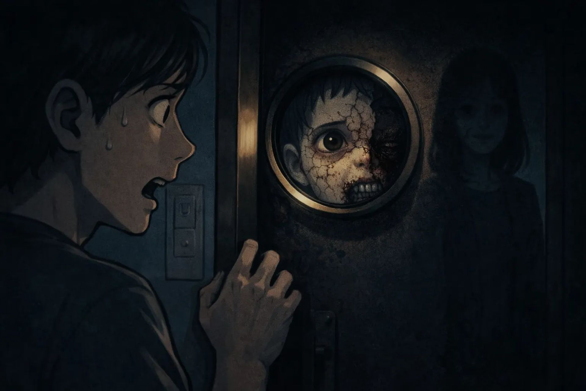 Japanese Ghost Story illustration "title: The Latchkey Child"