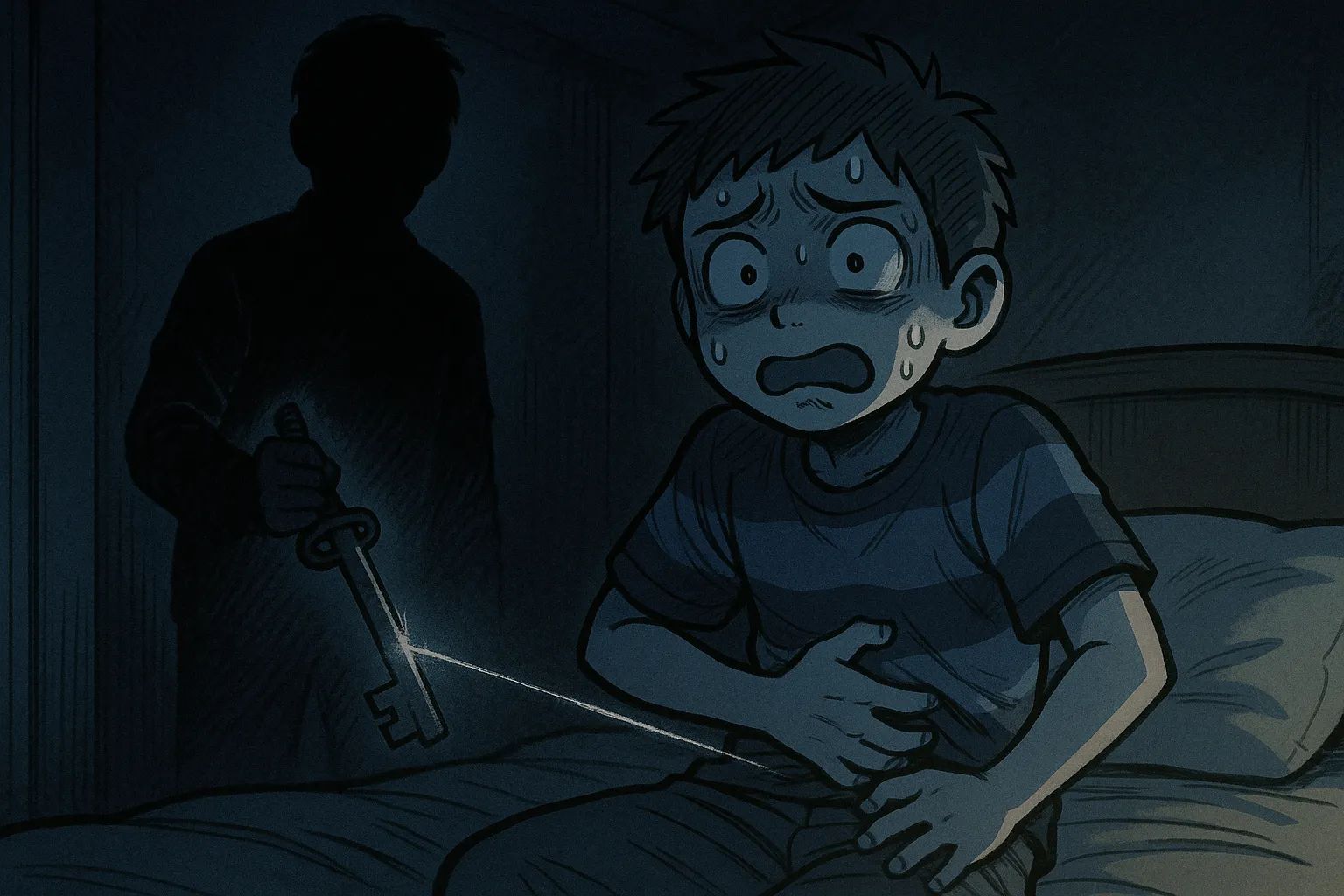 Japanese Ghost Story illustration "title: The Pain in My Side"