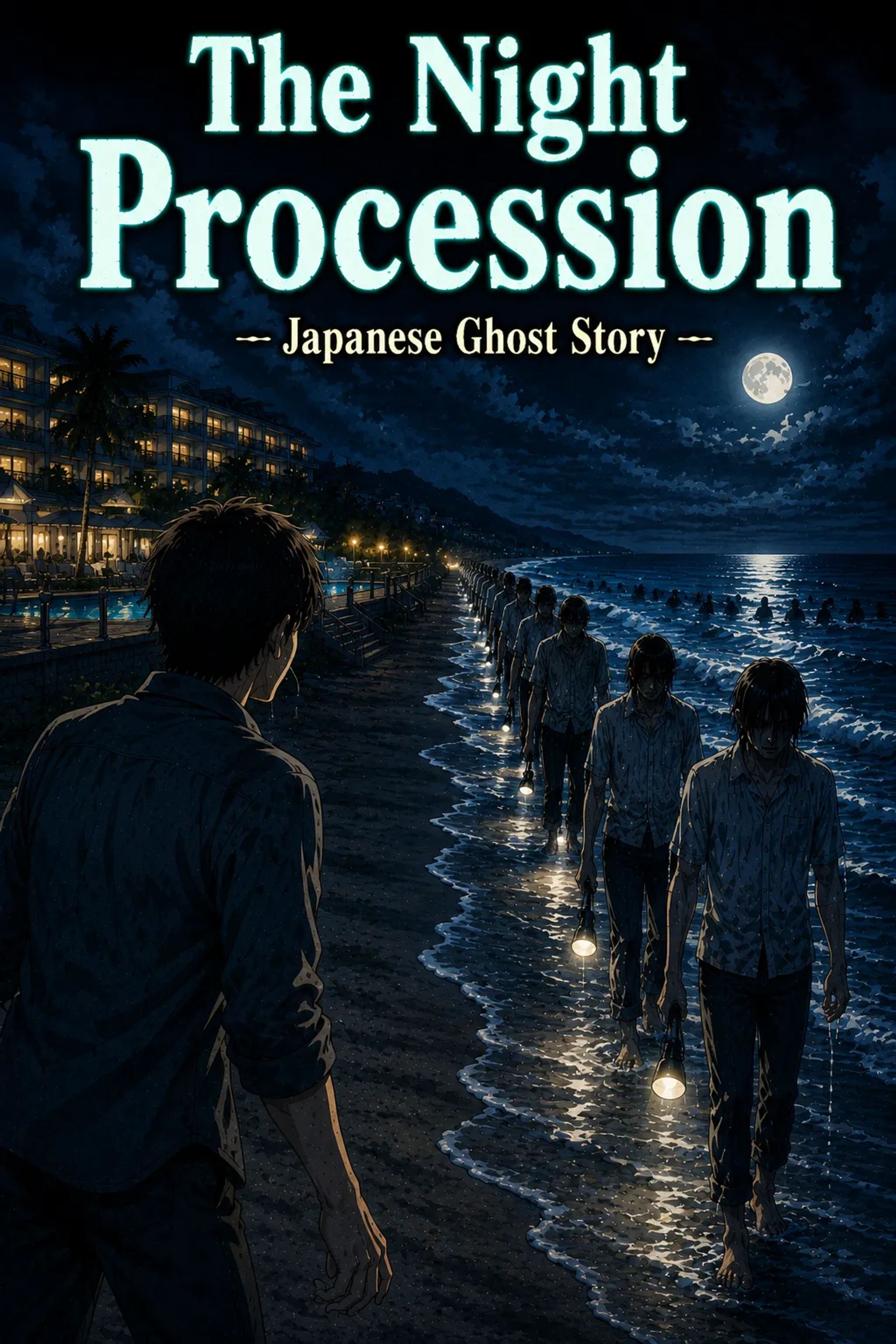 Japanese Ghost Story illustration "title: The Night Procession"
