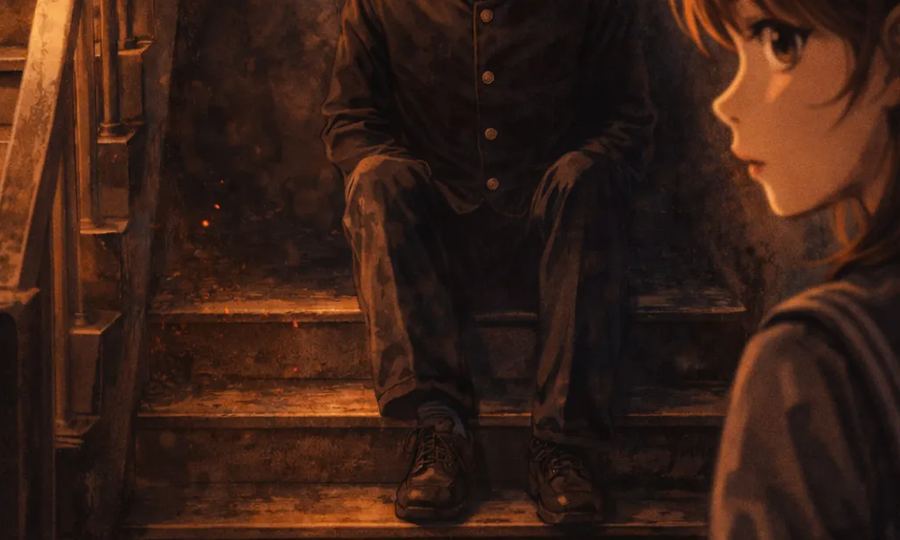 The Student on the Stairs