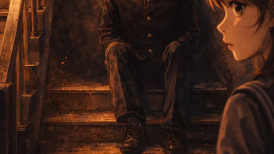 The Student on the Stairs