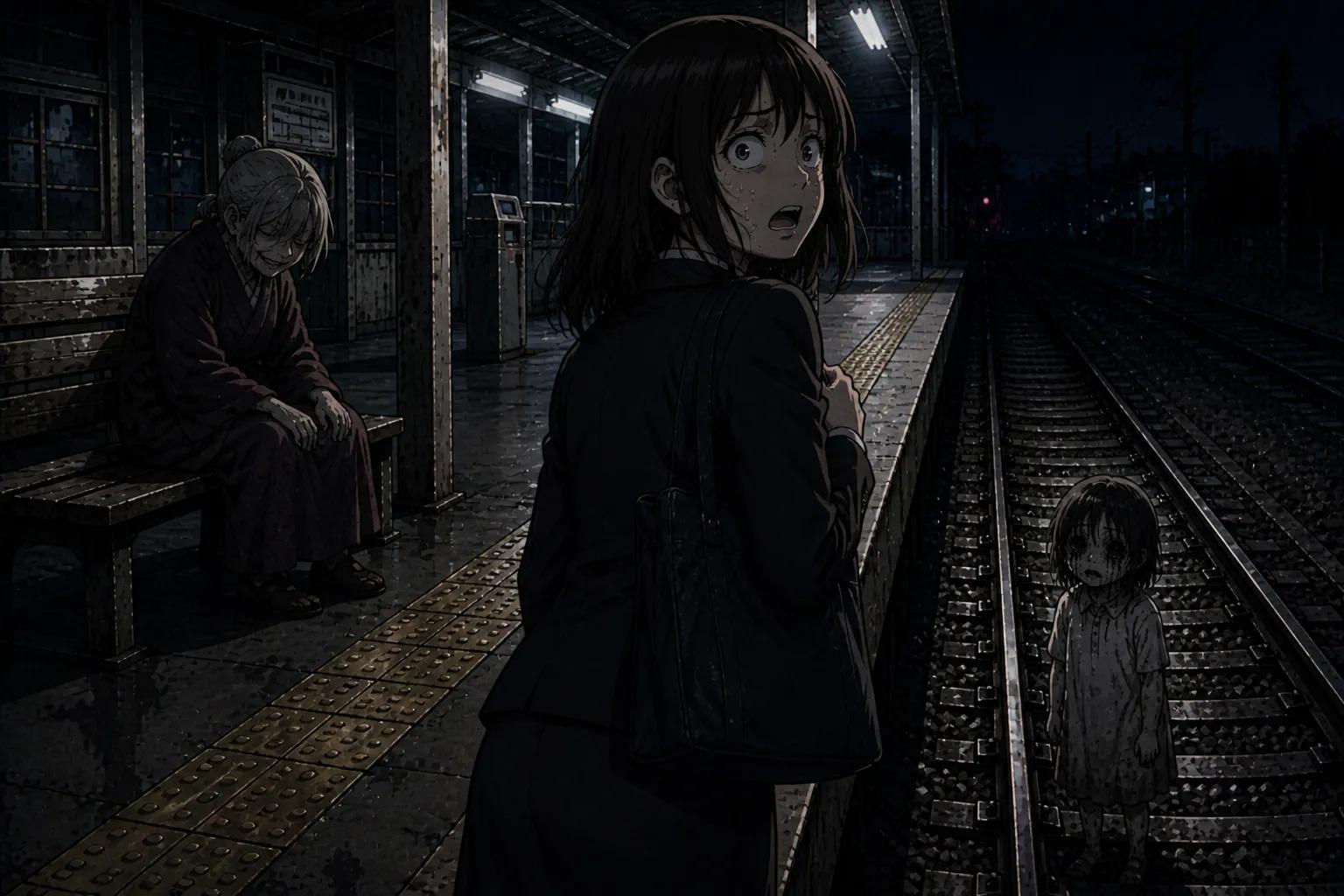 駅の老婆