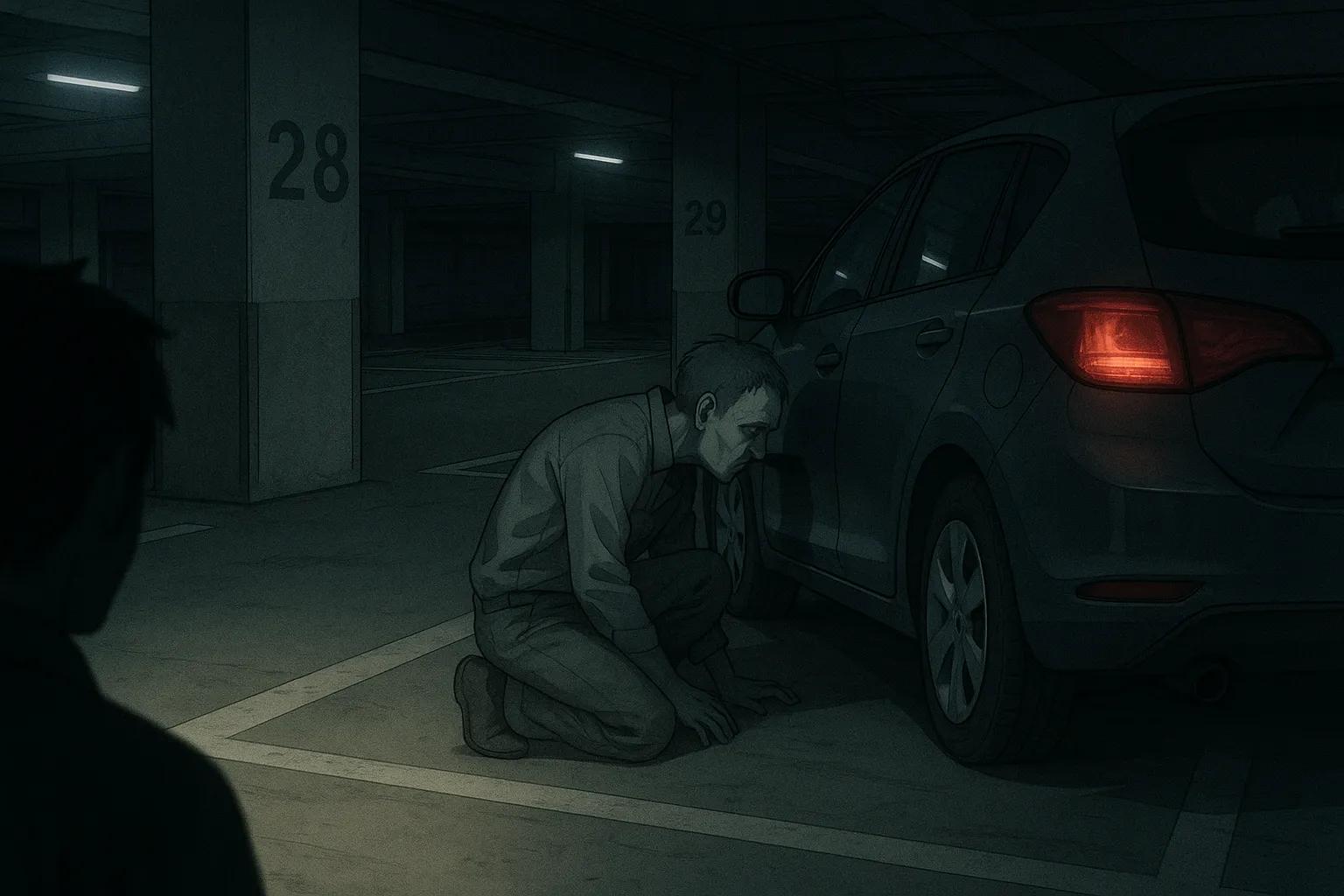 駐車場のおじさん