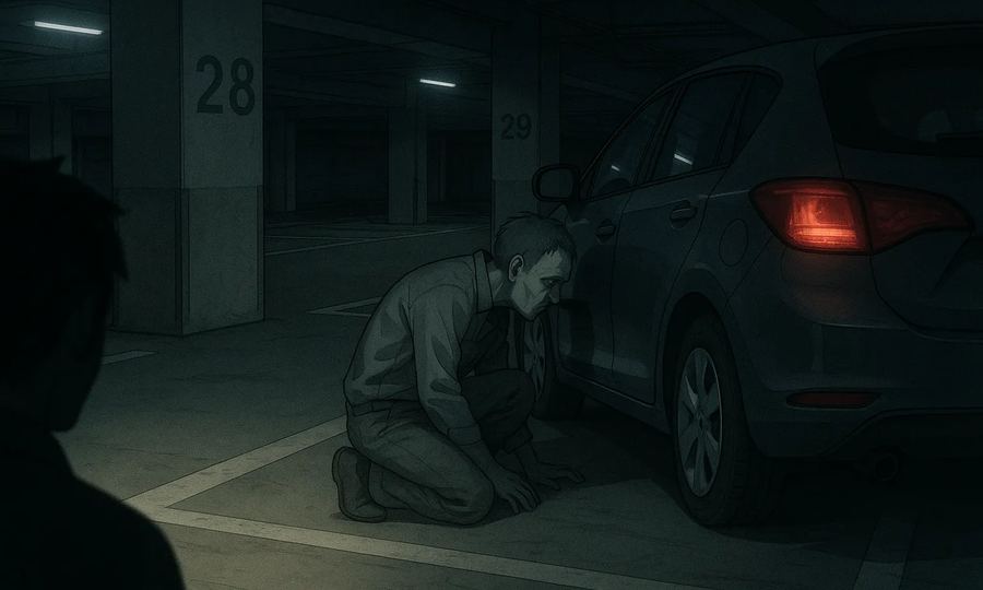 駐車場のおじさん