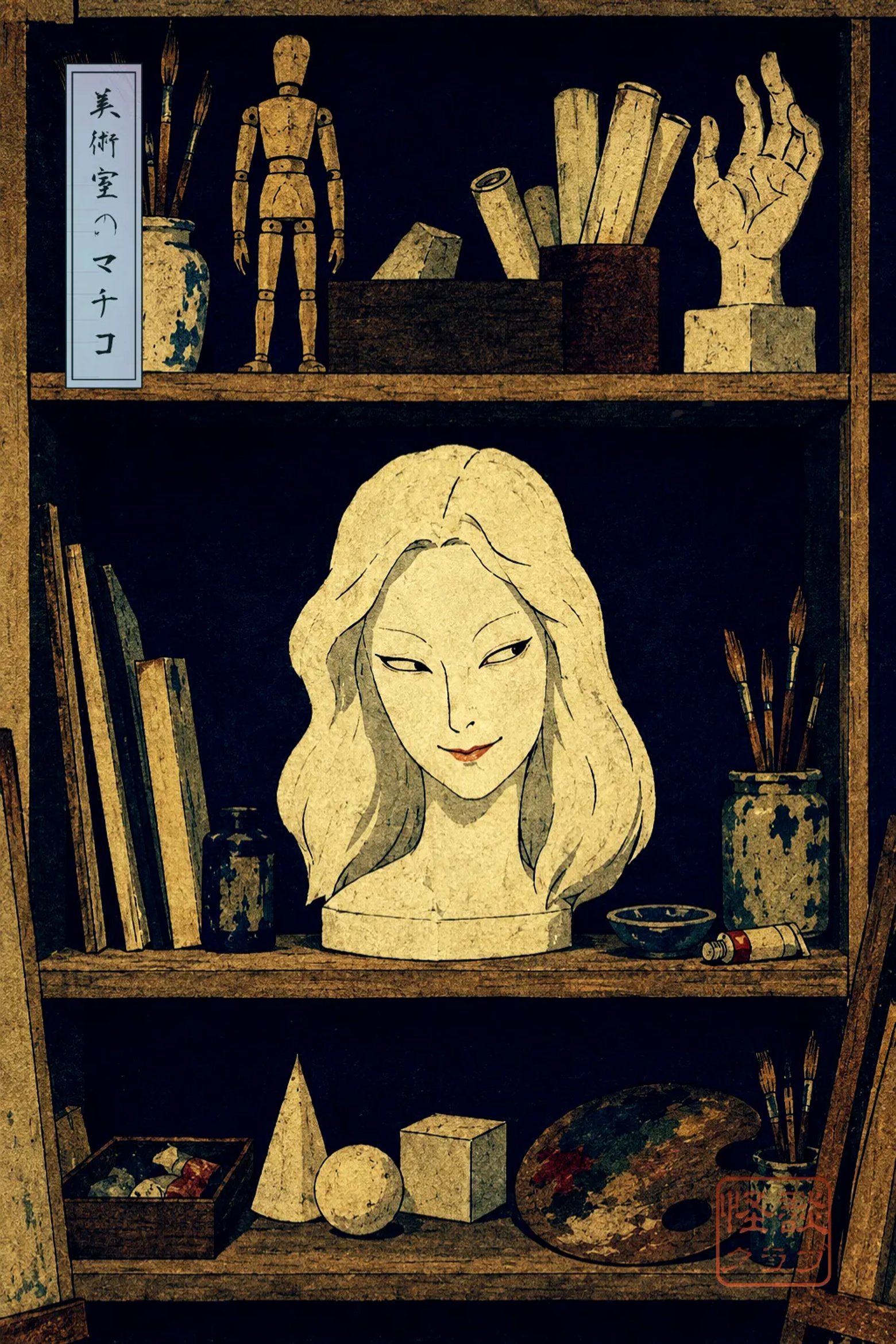美術室のマチコ 浮世絵サムネイル