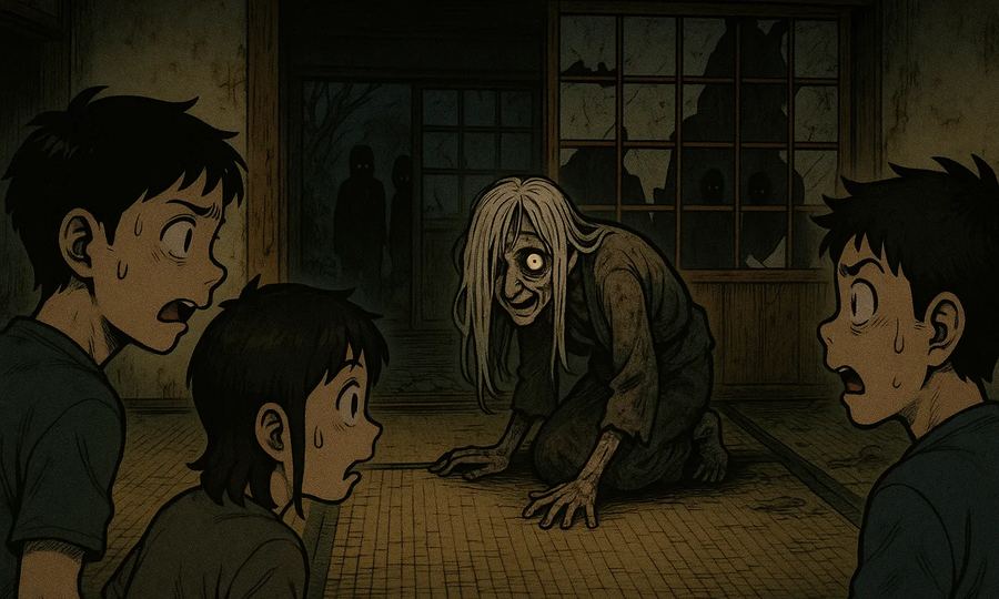 廃屋の老婆